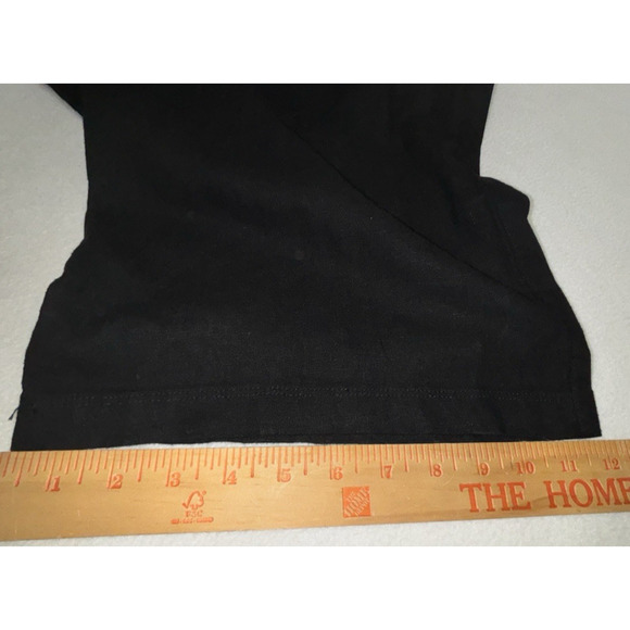 Gap NWT Black Linen-Blend WideLeg Trouser Pants Womens XL Elastic Drawstring Wst - Picture 8 of 13